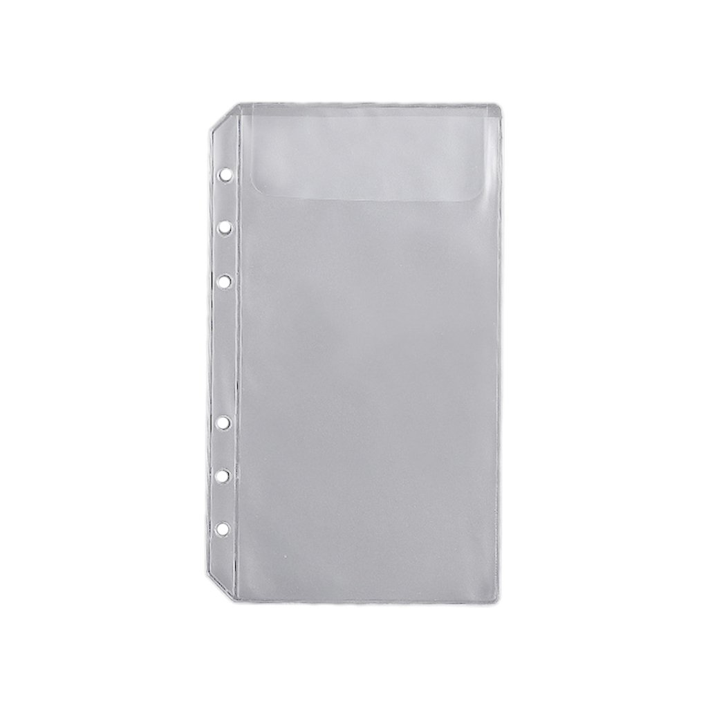 QUSENLON 10 Pieces A5 Binder A6 Binder Cover Clear PVC Zipper Binder