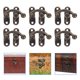 thumbnail image 2 of WORGEOUS 40pcs Right Latch Hook Swing Arm HaSp HASP Jewelry Box Box HaSp Patch, 2 of 7