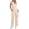 thumbnail image 3 of Conjunto Deportivo PRETTYGARDEN 2 Piezas Beige Talle XXL Holgado, 3 of 8