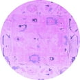 thumbnail image 1 of Ahgly Company Indoor Round Abstract Purple Modern Area Rugs, 7' Round, 1 of 4