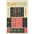 thumbnail image 2 of Owen Jones 17x24 Black Ornate Framed Double Matted Museum Art Print Titled: Pompeian No.2 (1856), 2 of 5
