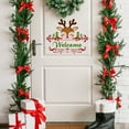 thumbnail image 5 of Fiudx Pegatina de Reno Navideño para Puerta, Mensaje Festivo de Bienvenida, Autoadhesiva de Pvc, Fácil Instalación, Decoración Multiusos, para Salón, Oficina, Alegría Navideña, 25 X 30 Cm., 5 of 5