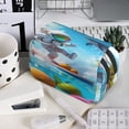 thumbnail image 7 of Sikiie Astronaut Tropical Dolphin Print Flip Double-layer Pencil Case, All-purpose Stationery Bag for Study and Office, Zipper Design, Unisex, 7 of 7