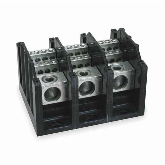 Power Distribution Block, Open, 3 Pole, 310 A Copper, 600 V AC/DC 16370-3