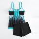 thumbnail image 5 of Traje de baño de 2 piezas para mujer, trajes de baño para mujer, traje de baño vintage estampado para mujer, traje de baño conservador, falda de playa estampada para mujer, traje de baño bikini, traje, 5 of 6