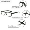 thumbnail image 4 of BONCAMOR 5 Pack Reading Glasses for Men and Women Spring Hinges Classic Eyeglasses, 4 of 6