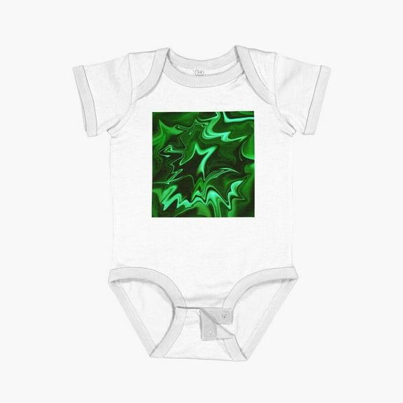Luvly Only Green 2 Short Sleeve Baby One-Piece, New Born, Baby Shower Gift, New Parents Gift
