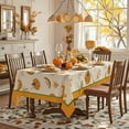 thumbnail image 2 of Fall Tablecloths for Rectangle Tables, Pumpkin Table Cloth with Fall Leaves, Spill Proof & Washable Table Cover for Thanksgiving, Harvest and Fall Decor (Rectangle, 60" x 120"), 2 of 6