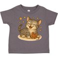 thumbnail image 3 of Inktastic Adorable Kitten Playing with Toy Mouse and Stars Boys or Girls Toddler T-Shirt, 3 of 5