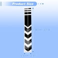 thumbnail image 3 of Unique Bargains Front Fender Arrow Sticker Decoration Motorcycle Warning Reflective Tape Waterproof PET Reflective Material Black 1 Pcs 34 cm x 5.5 cm, 3 of 6