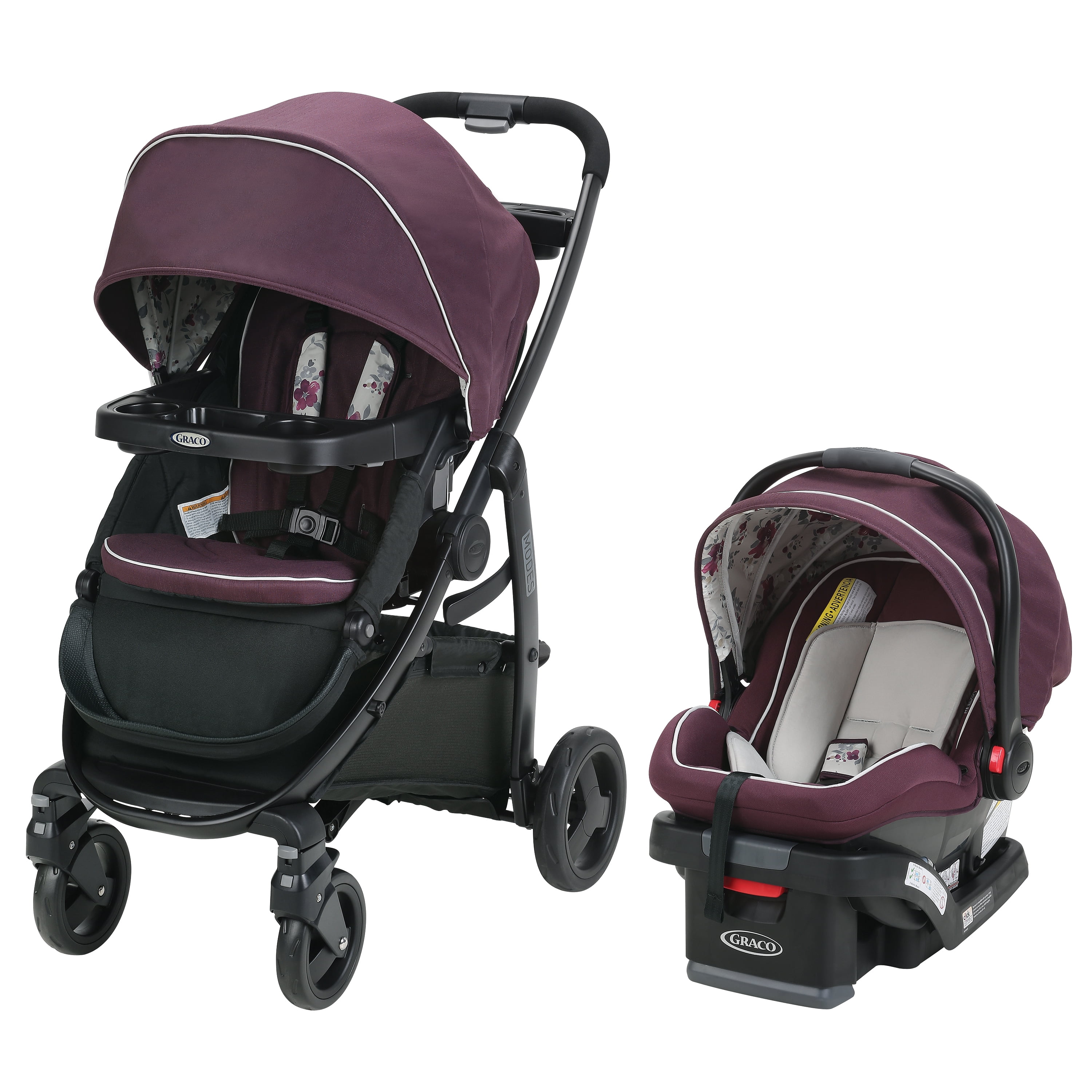 baby girl carseat and stroller set