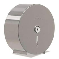 Single-Roll Jumbo Jr. Toilet Paper Dispenser by GP PRO (Georgia-Pacific); Stainless Steel 59448; 10.750" W x 4.440" D x 10.750" H CA2