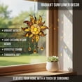 thumbnail image 4 of Sun Catcher Window Hanging - 5.9 x 5.9 Inch Acrylic Suncatcher, Rainbow Maker for Garden Patio, Set of 5 Sun Face Designs with Chain, 4 of 8