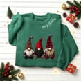 thumbnail image 4 of SimpleJoyi Womens Christmas Gnome Print Crewneck Long Sleeve Loose Fit Sweatshirt Top, 4 of 8