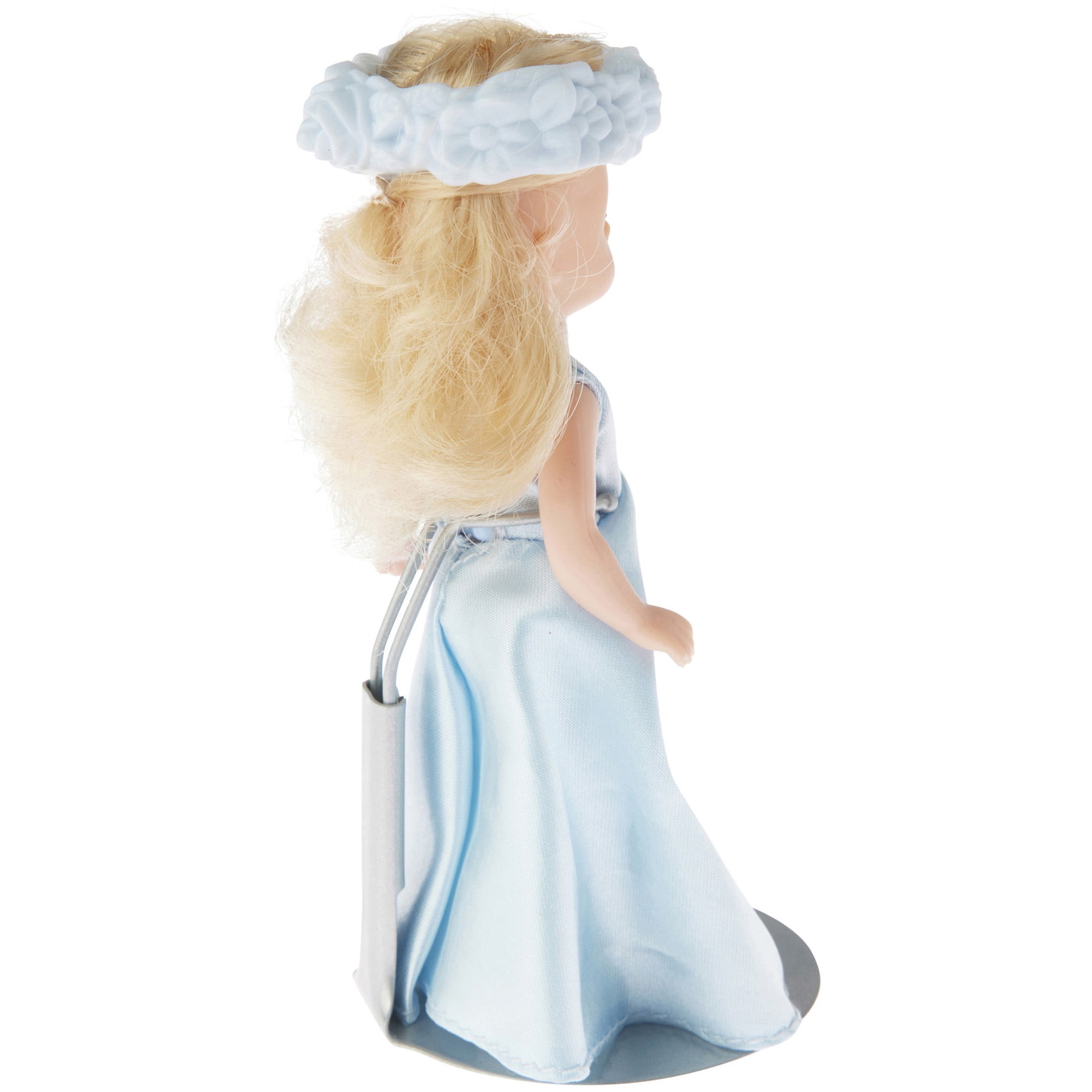 Plymor DSP-25S Silver Adjustable Action Figure Stand, fits 4.5, 5, and 5.5 inch Action Figures, Waist is 1" - 1.5" wide, 3" - 3.5" around, Pack of 6