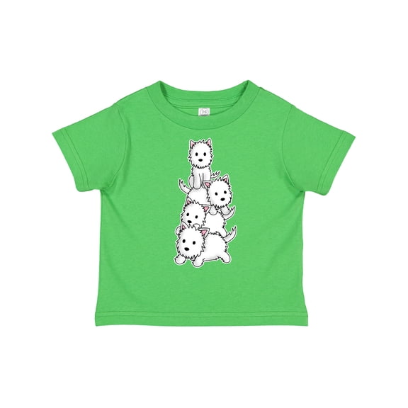 Inktastic Kawaii Westie Stack Boys or Girls Toddler T-Shirt