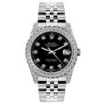 thumbnail image 1 of Pre-Owned Rolex Datejust 26MM 6916 Black Diamond Dial Diamond Bezel Stainless Steel Jubilee Bracelet 1.2ct, 1 of 6