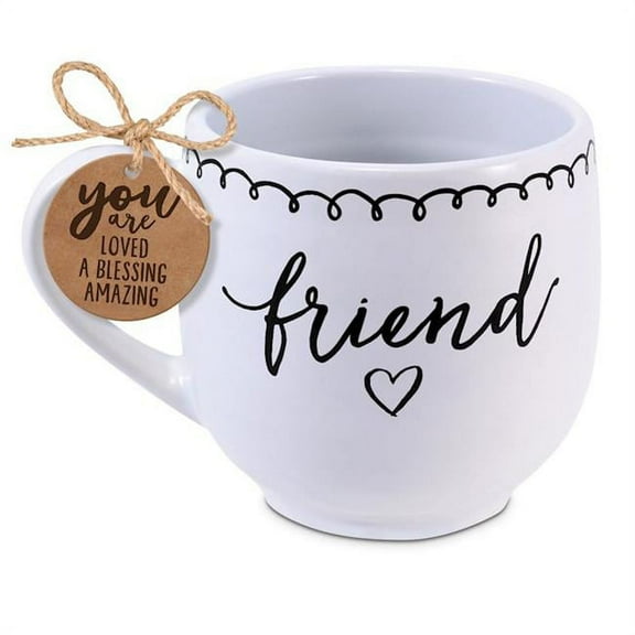 Mug-Artisan Doodles-Friend-1 Thess 5:11-16oz (#18674)