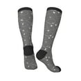 thumbnail image 4 of Balery Airplane Routes Around The World Printed Novelty Socks Men's Women's Crew Socks Sports Socks Knee High Socks Cotton Socks Quirky and Cool Socks, 4 of 9