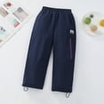 thumbnail image 2 of Hienoo Girls Performance Snow Pants Lined Zip Pocket Pants Elastic Waist Trousers, 2 of 6