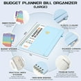 thumbnail image 2 of Budget Planner - Monthly Budget Book with Expense Tracker Notebook, Undated Bill Organizer & Finance Planner (7''x10'')-Blue, 2 of 7
