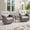 Beige, variant on Giantfurnni 3-Piece Outdoor Swivel Rocking Chairs Set with Side Table, Patio Wicker Furniture All-Weather Rattan Chairs with 5" Thick Cushions, Beige
