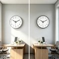 thumbnail image 4 of Reloj de pared jomparis 30 cm, paquete de 2, negro y plateado, 4 of 7