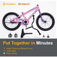 thumbnail image 5 of RoyalBaby Rocket 18 inch Bicycle with Kickstand for Kids, Unisex, Ages 7-9 Years, Pink, 5 of 5