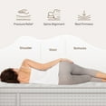 thumbnail image 4 of Memory Foam Mattresses 12'' Hybrid Mattress - King, Memory Foam & Pocket Springs for Pressure Relief, Fiberglass Free Ergonomic Home White,Innerspring Mattresses, 4 of 7