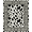 Black And White, Pattern 17, variant on ODIKA 8'x10' Washable Area Rug Print Covering Cow Bold Contrast Layout Boneless Couch Cowboy for Dining Room, Large Office, Lounge, Non-Slip Chair-Friendly Mat