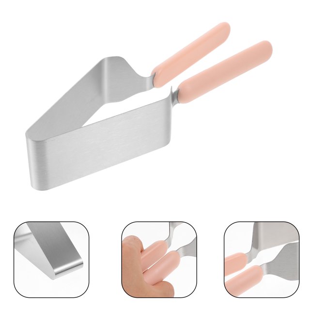 unbranded Y Servidor De Pastel Plateado De Acero Inoxidable Para Reuniones