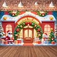 thumbnail image 3 of Christmas Theme Christmas Banner Red Santa's Toy Shop Banner Colorful Lights Gift Decor Holiday Decoration Banner for Christmas Toy Shop Indoor Decor, 3 of 7