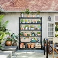 thumbnail image 2 of M MZG 6 Tiers Metal Wire Shelving Unit Storage Rack, Dimensions: 47.24" W x 17.7" D x 82.68" H, Black, 2 of 7