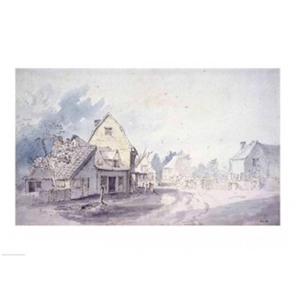 East Bergholt Street Poster Print by John Constable - 24 x 18 in.