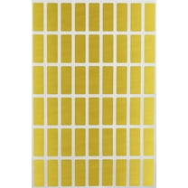 Royal Green Rectangle Sticker Tabs 1 inch x 3/8 inch - Gold Metallic Labels (25mmx10mm) - 810 Pack