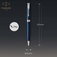 thumbnail image 3 of Parker Sonnet Ballpoint Pen | Blue Lacquer with Palladium Trim | Medium Point Black Ink | Gift Box, 3 of 8