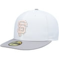 thumbnail image 3 of Men's New Era White/Gray San Francisco Giants 2002 World Series Side Patch Undervisor 59FIFTY Fitted Hat, 3 of 6