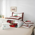 thumbnail image 6 of Castle Fairy Teens Red Truck 7-Piece Bedding Comforter Set,Geometric Lattice King Bedding Sets,Festival Xmas Ultra Soft Bed Sheets,Breathable Home Decor, 6 of 8