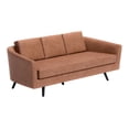 thumbnail image 6 of ZUO Divinity Modern Polyurethane Upholstered Sofa in Brown, 6 of 14