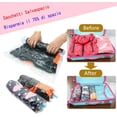 thumbnail image 4 of de 10 bolsas de compresión al vacío, ahorra espacio 35 x 50, no necesita aspiradora ni bomba. transparencias para viajes, ropa, edredones,, 4 of 5
