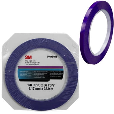 3M 06404, 1/8 in Scotch, Plastic Fine Line Tape