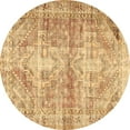 thumbnail image 1 of Ahgly Company Indoor Round Persian Brown Traditional Area Rugs, 6' Round, 1 of 4