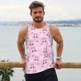 thumbnail image 5 of Rocae Rabbit Face for Men's Workout Tank Top Men's Running Tank Top Dry Fit Athletic Workout Tank TopsLarge, 5 of 9