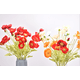 thumbnail image 4 of Xiao Hua 6 flores artificiales de amapola de maíz, flores falsas, flores artificiales para decoración de bodas, 4 of 5
