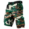 thumbnail image 2 of Us 250th Anniversary Cargo Shorts with American Flag Patch Independence Day Shorts for Men Navy and Relaxed Fit Beige L, 2 of 4
