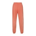 thumbnail image 3 of Women's Casual Pants with Drawstring Waist and Side Pockets for Home Relaxation and Athletic Activities Comfortable Sweatpants for Women Relaxed Fit Pant, 3 of 7