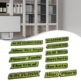 thumbnail image 1 of 12 etiquetas para caja de herramientas. Versátiles y fáciles de instalar. Etiquetas metálicas para cajones, armarios y almacenamiento en garaje. Verde, 1 of 8