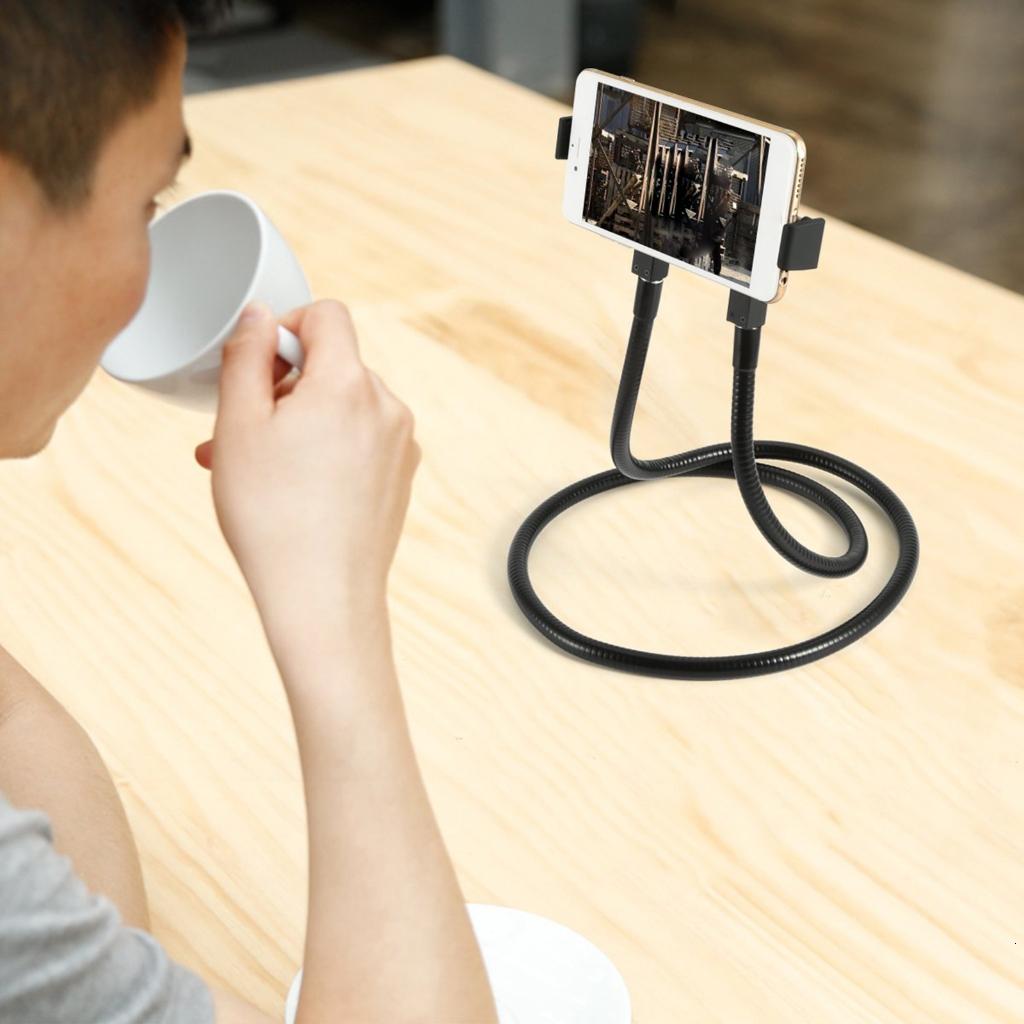MultiFunctional Flexible Smartphone Stand, Long Arm Lazily Neck Phone Holder for Handsfree Viewing and Interaction
