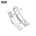 thumbnail image 2 of 135 Degree Corner Angle Bracket Connection Joint Fastener for Aluminum Profile 3030, 2 of 10