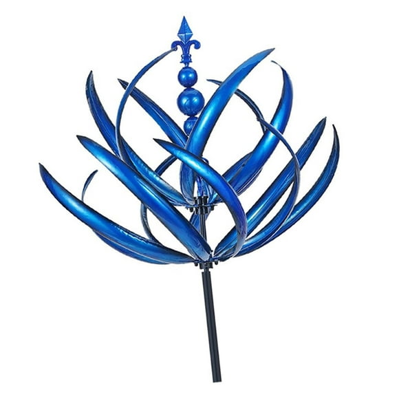 Wind with Metal Garden Stake, Decoration Pinwheel Windmill for Patio,
